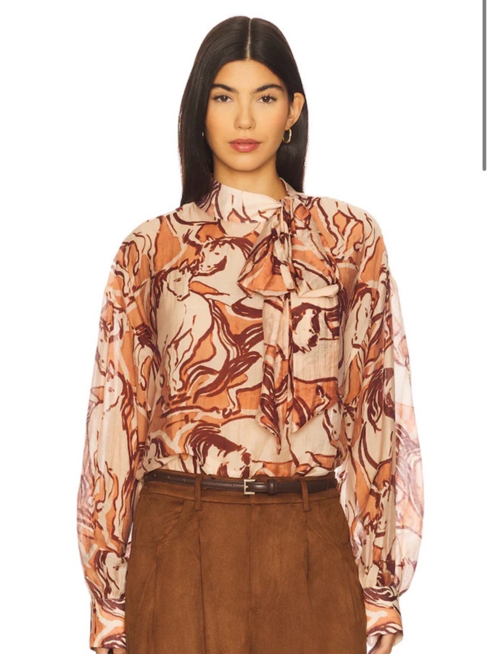 Steve Madden Sutton Top in Sorrel Horse